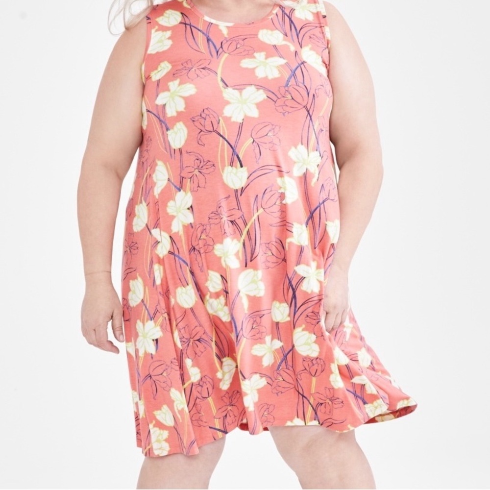 Style & Co Plus Size Printed Flip-Flop Dress Size 3X